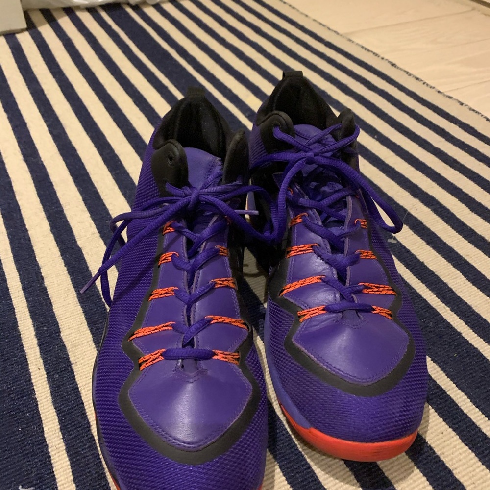 Purple Nike sneakers